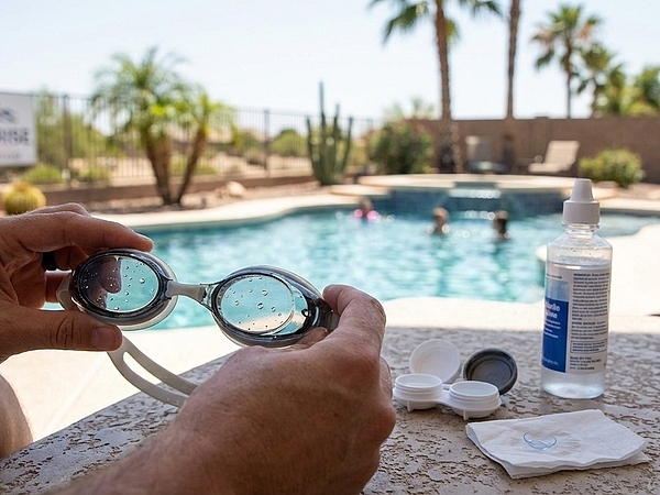 Is It Safe to Swim with Contact Lenses in Surprise?