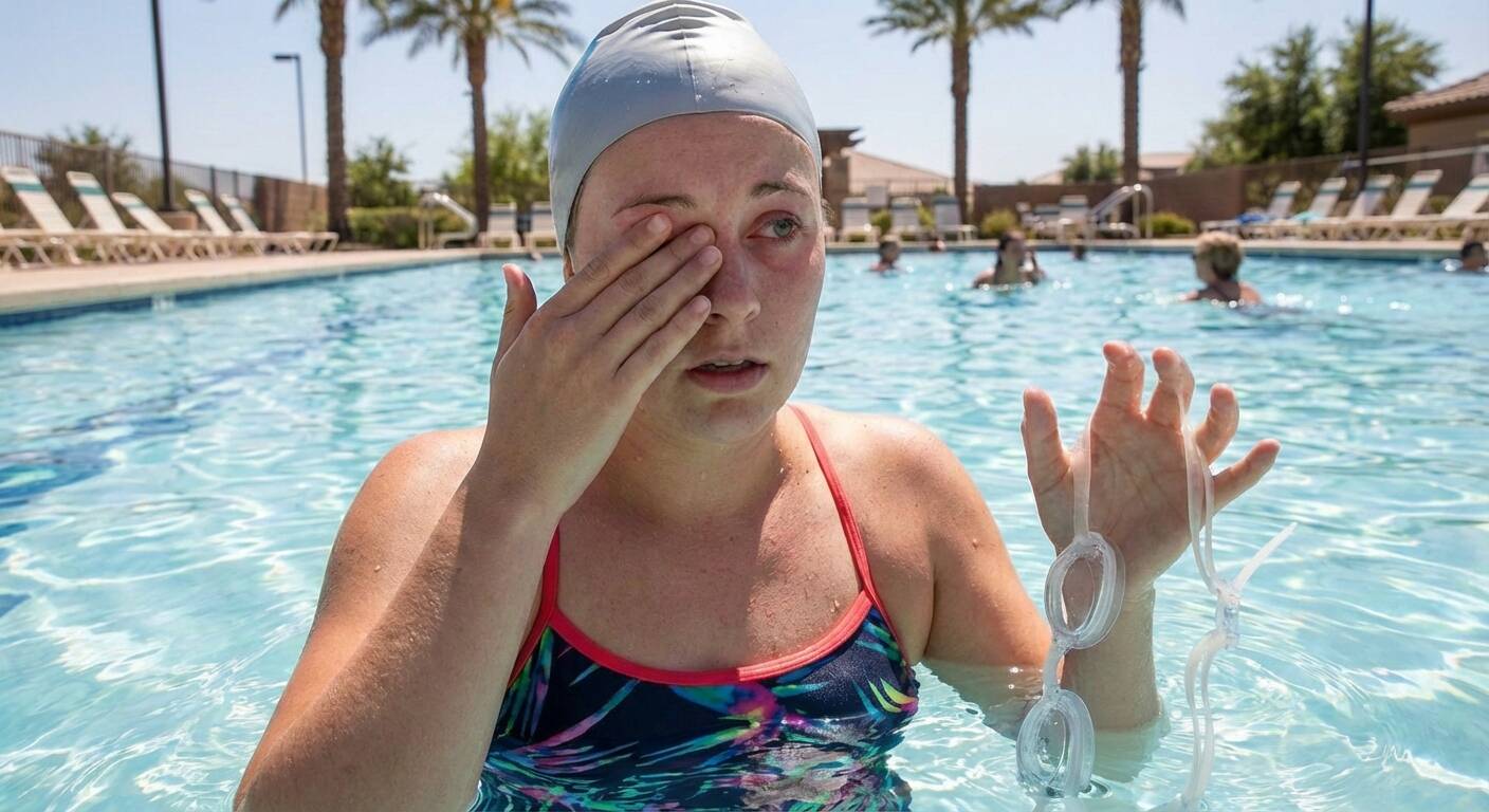 Swimming with contact lenses risks in Surprise, eye infection danger, water safety for contact lens wearers