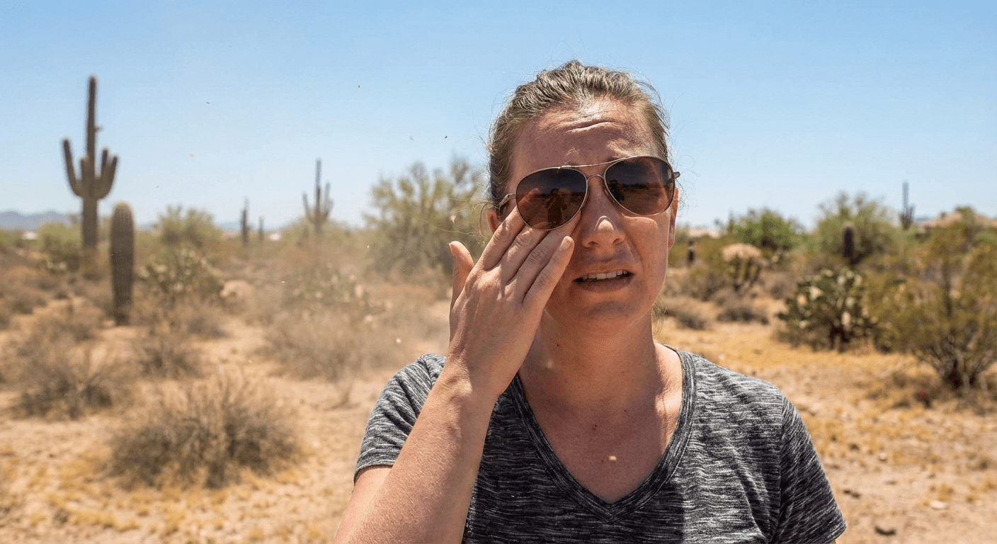 Contact lens discomfort in Surprise due to dry air and allergens